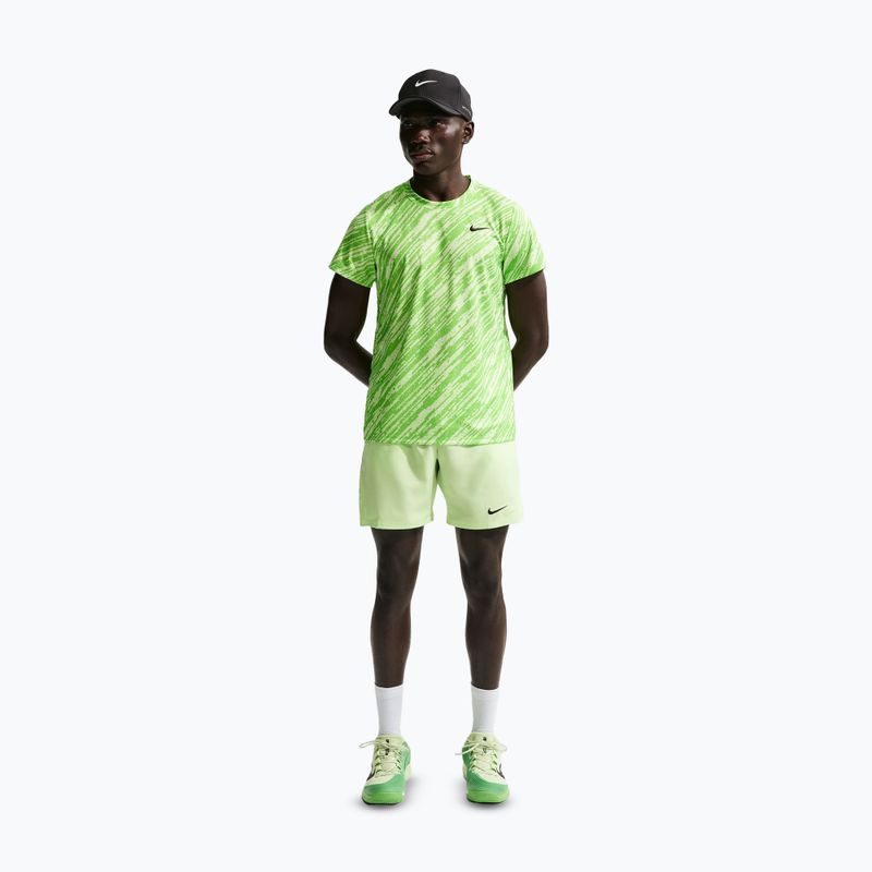 Spodenki tenisowe męskie Nike Court Dri-Fit Victory 7" light liquid lime/black 3