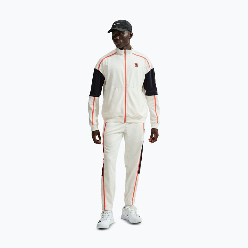 Bluza tenisowa męska Nike Court Heritage sail/turf orange 2