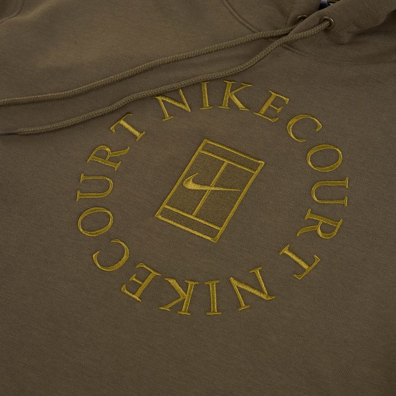 Bluza tenisowa męska Nike Court Dri-Fit Heritage French Terry Hoodie dark hazel/saffron quartz 7