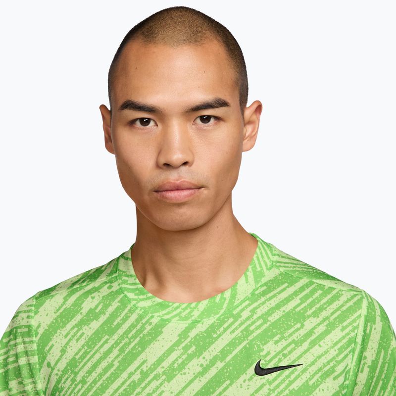 Koszulka tenisowa męska Nike Court Dri-Fit Victory Print mean green/black 3