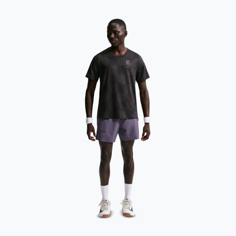 Spodenki tenisowe męskie Nike Court Advantage Dri-Fit 6" dark raisin/white 2