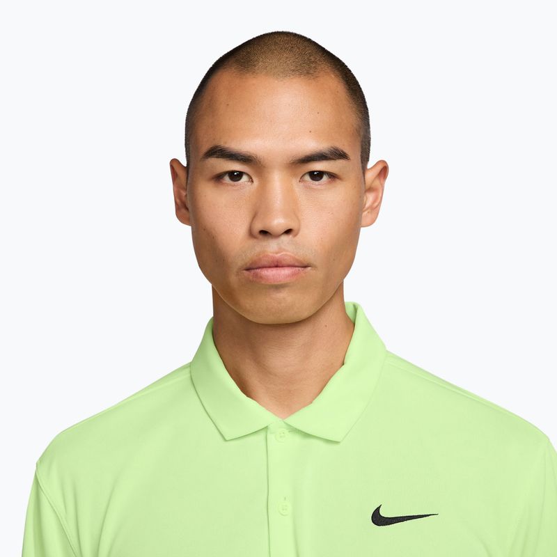Koszulka tenisowa męska Nike Court Dri-Fit Polo Solid light liquid lime/black 3