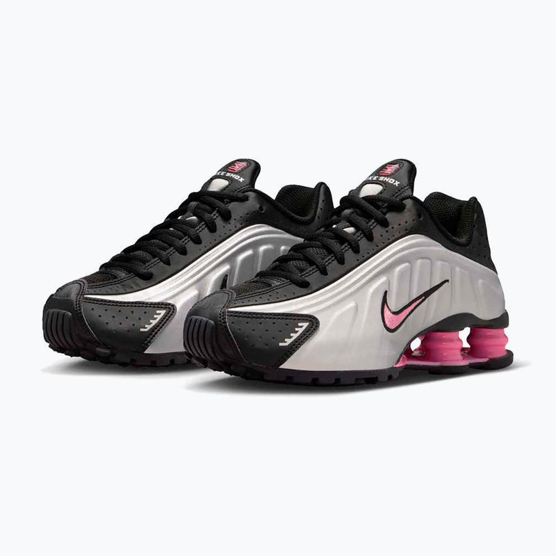 Buty Nike Shox R4 black/pinksicle/metallic silver 10