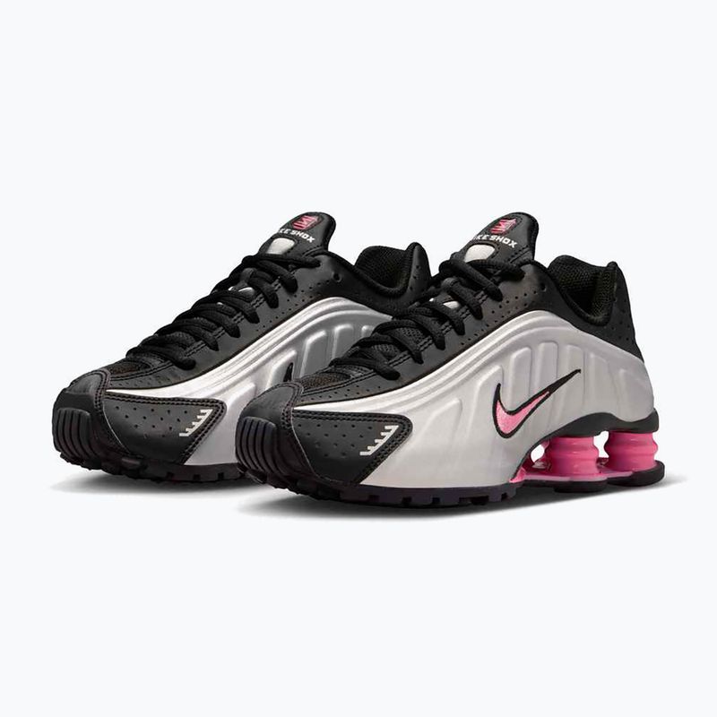 Buty Nike Shox R4 black/pinksicle/metallic silver 12