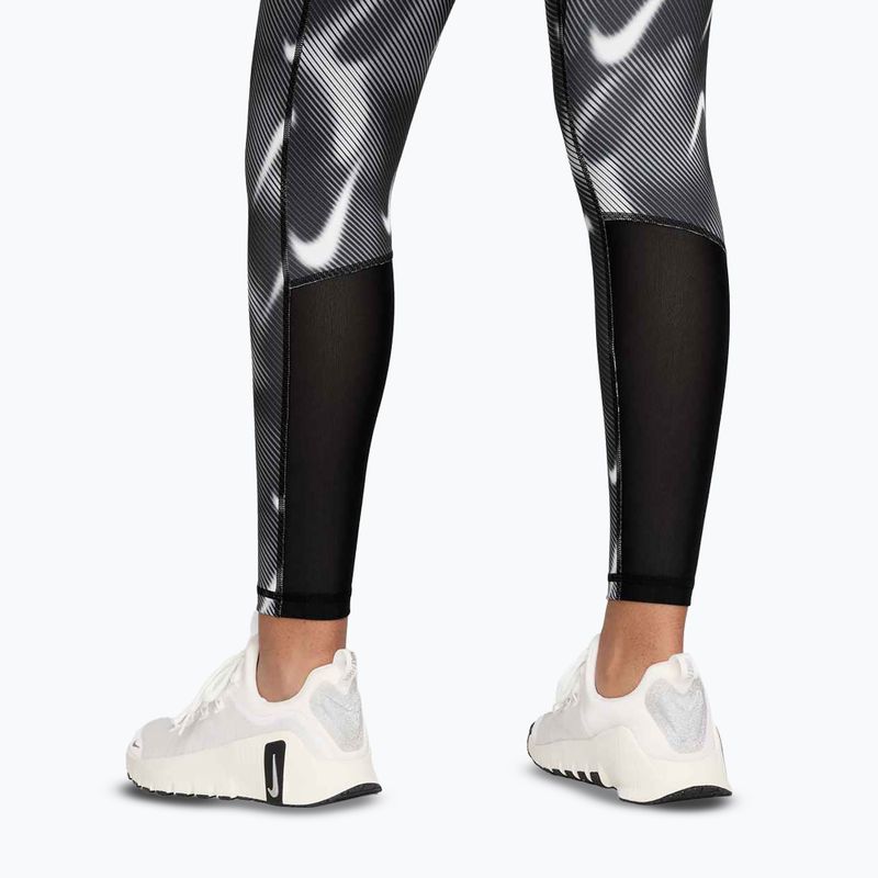 Legginsy treningowe damskie Nike Pro Mid-Rise 7/8 black/white/white 5
