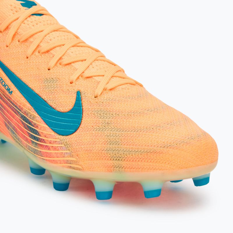 Buty piłkarskie męskie Nike Zoom Vapor 16 Elite Kylian Mbappe AG-Pro melon tint/igloo/neo turquoise 7