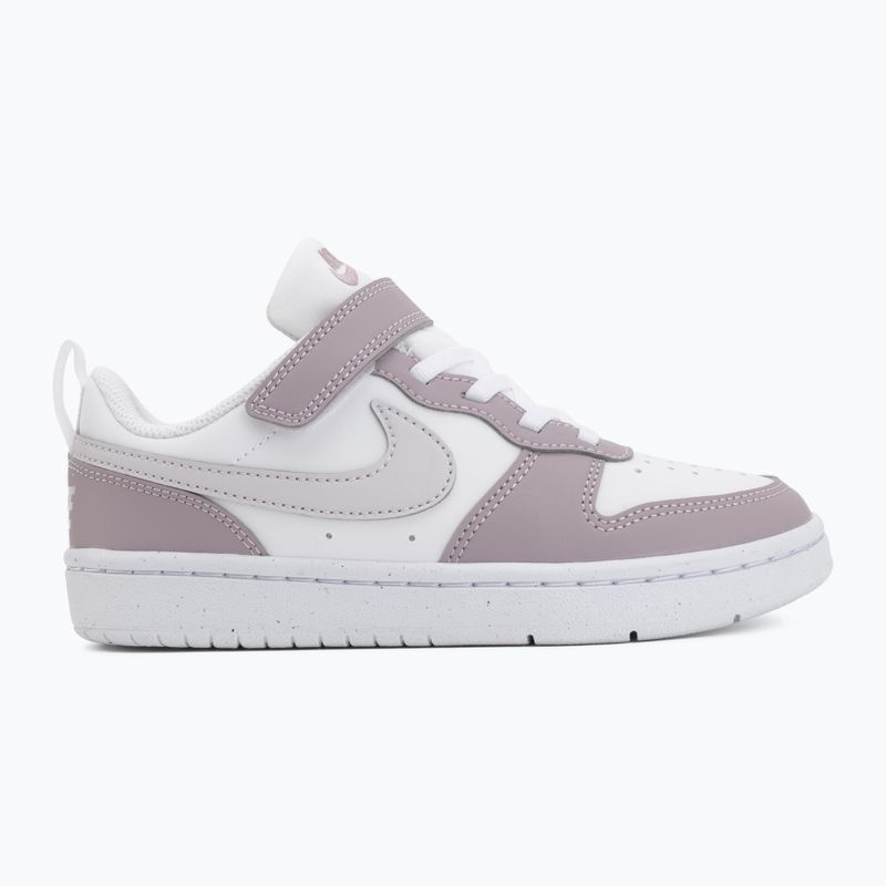 Buty dziecięce Nike Court Borough Low Recraft white/plum fog/white/venice 2