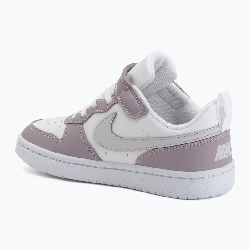 Buty dziecięce Nike Court Borough Low Recraft white/plum fog/white/venice 3