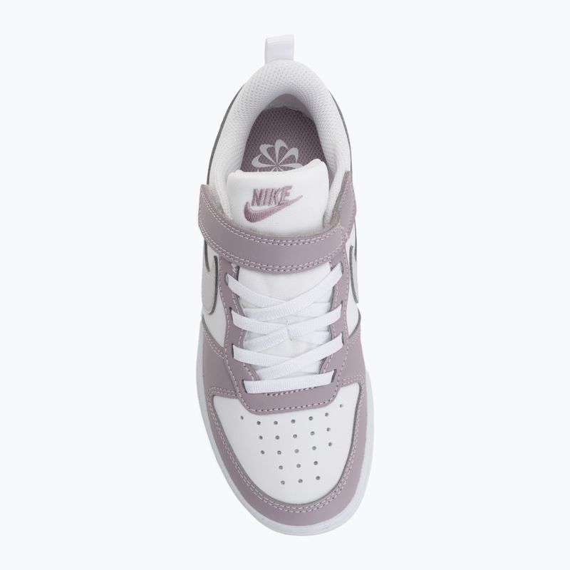Buty dziecięce Nike Court Borough Low Recraft white/plum fog/white/venice 5