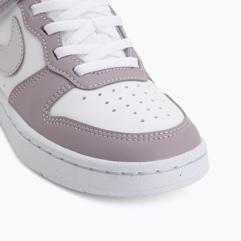 Buty dziecięce Nike Court Borough Low Recraft white/plum fog/white/venice 7