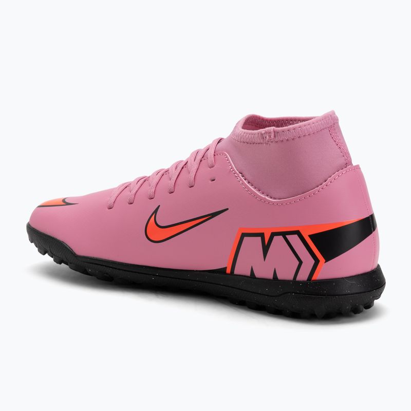 Buty piłkarskie męskie Nike Mercurial Superfly 10 Club TF magic flamingo/black/total crimson 3
