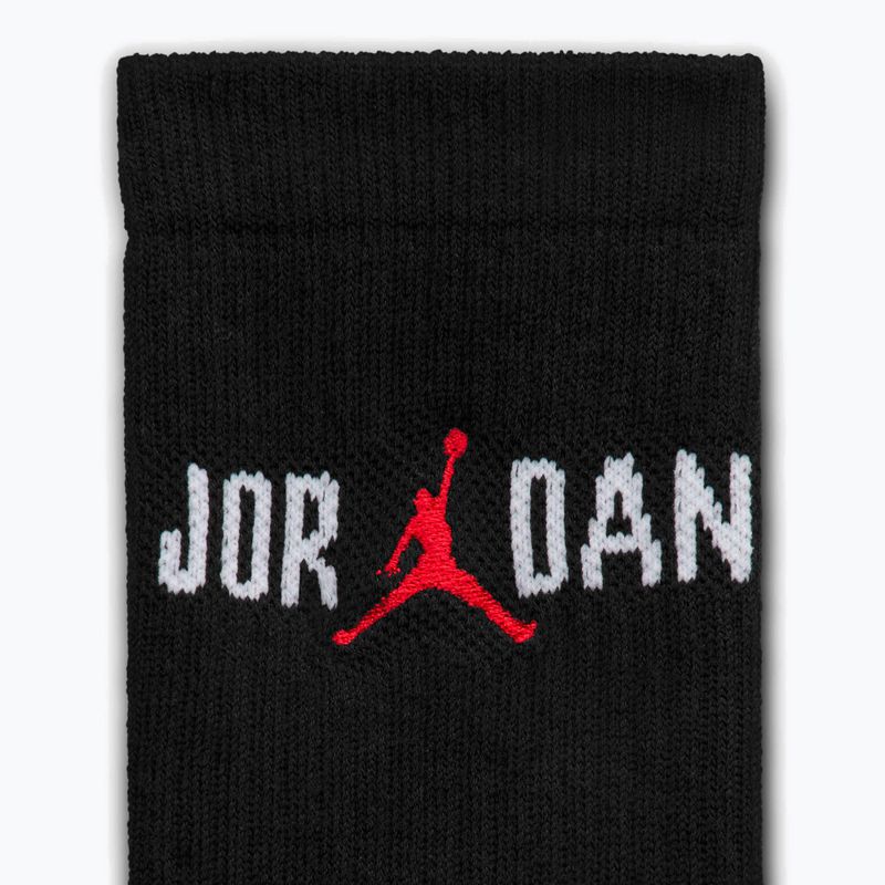 Skarpety Nike Jordan Everyday Crew 1 para black/white/university red 4