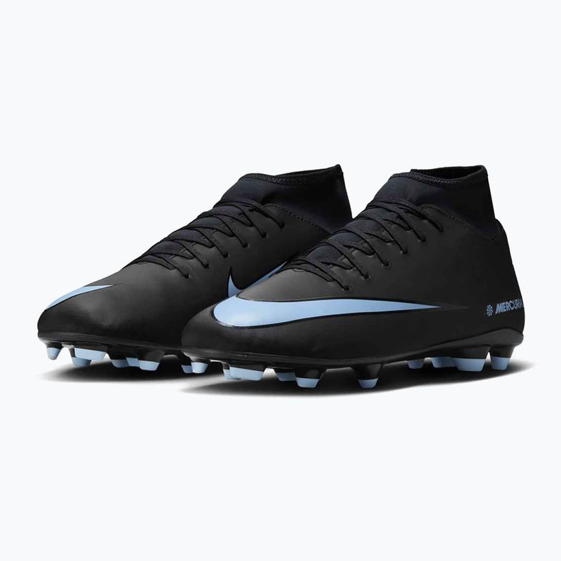 Buty piłkarskie męskie Nike Mercurial Superfly 10 Club FG/MG black/ice blue 3