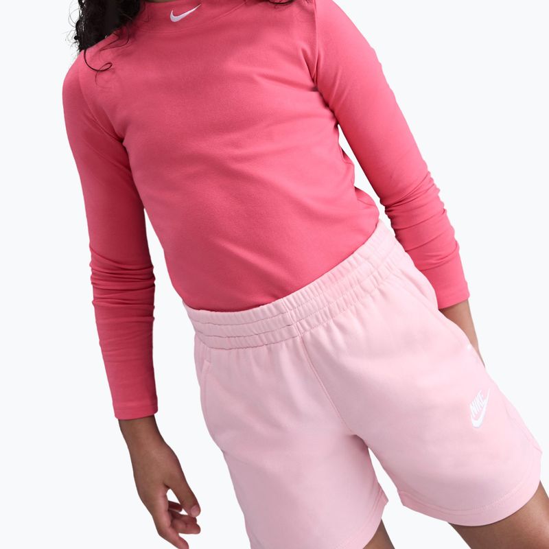 Spodenki dziecięce Nike Sportswear Club Fleece med soft pink/med soft pink/white 4