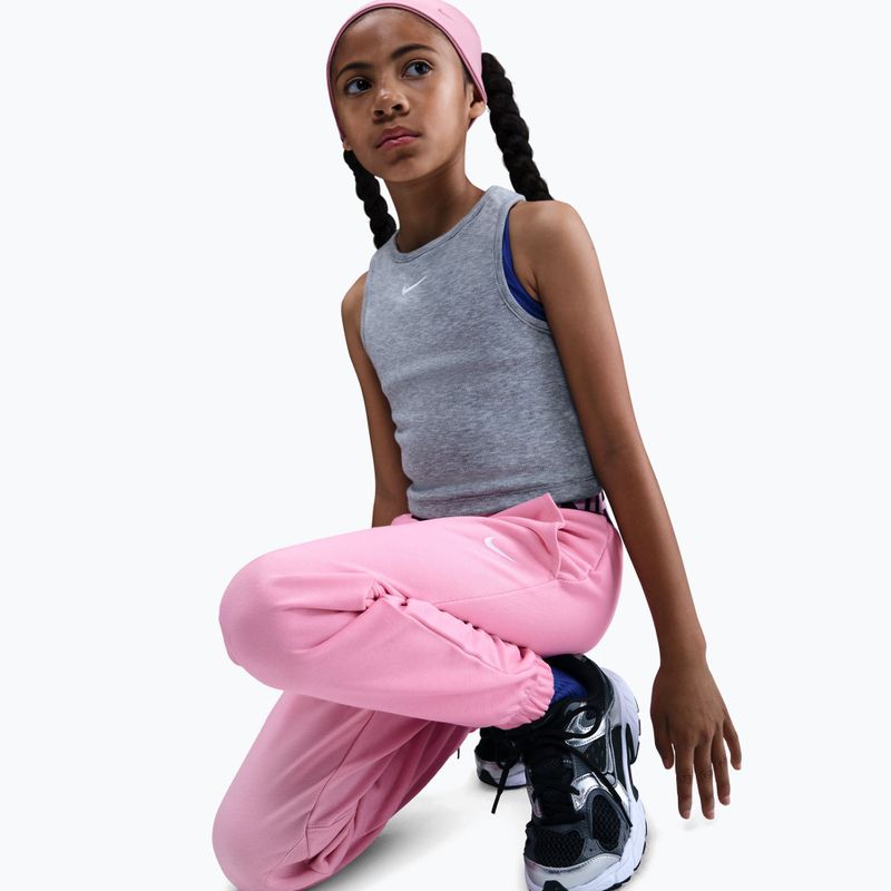 Spodnie dziecięce Nike Pro Fleece Dri-Fit med soft pink/med soft pink/black/white 4