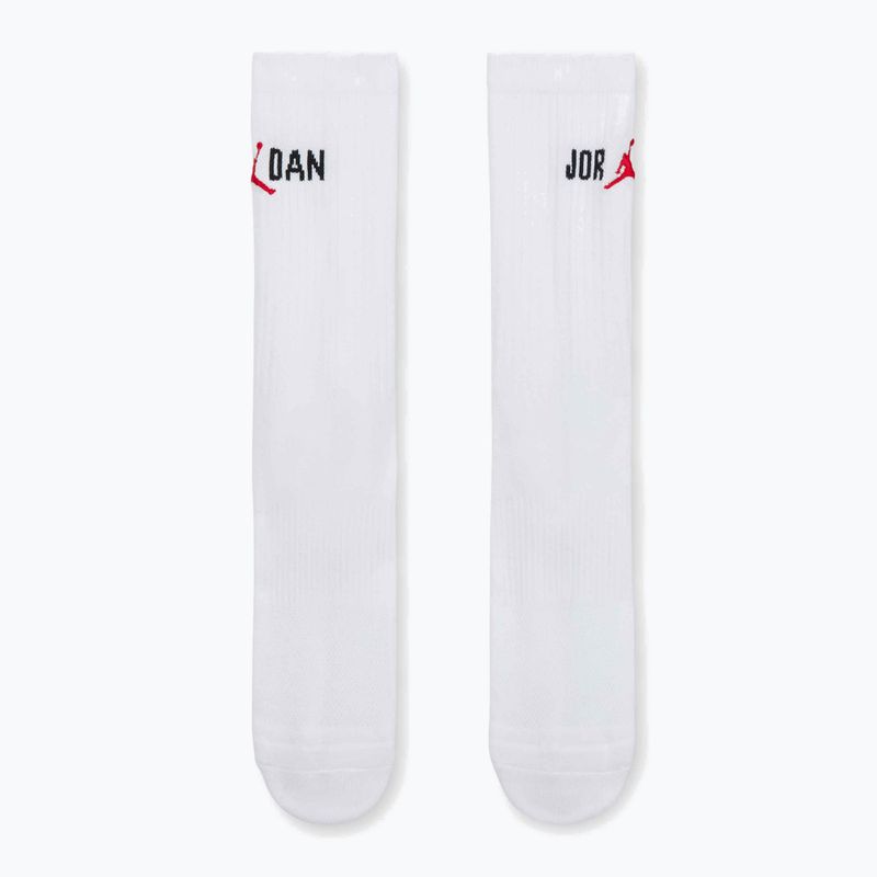 Skarpety  Jordan Everyday Crew 1 para white/black/university red 2