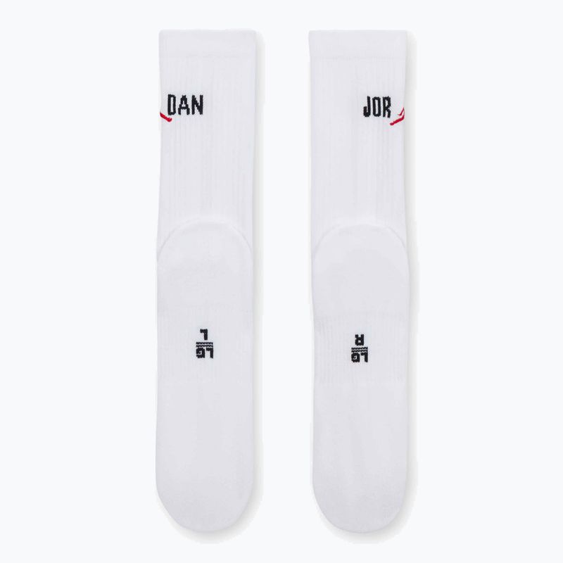 Skarpety  Jordan Everyday Crew 1 para white/black/university red 3