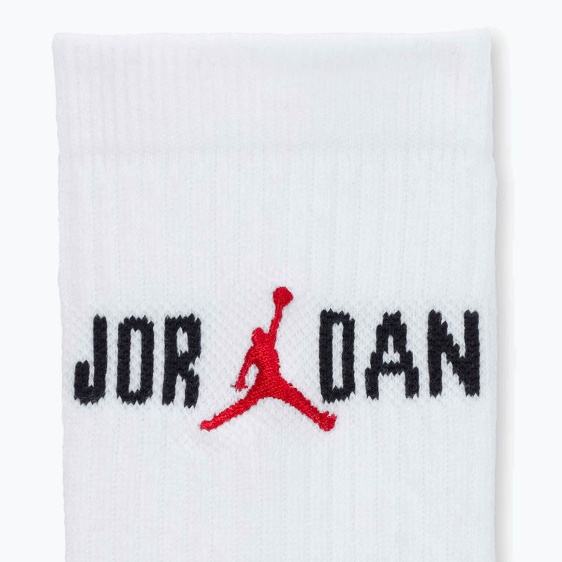 Skarpety Nike Jordan Everyday Crew 1 para white/black/university red 4