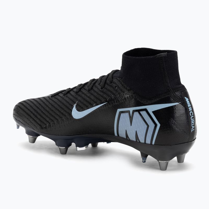 Buty piłkarskie męskie Nike Mercurial Superfly 10 Elite SG-Pro black/ice blue 3