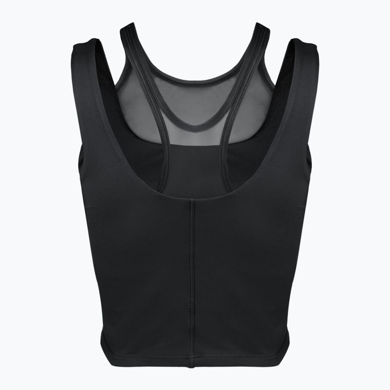 Top treningowy damski Nike One Fitted Dri-Fit Cropped Tank black/dark smoke grey 7