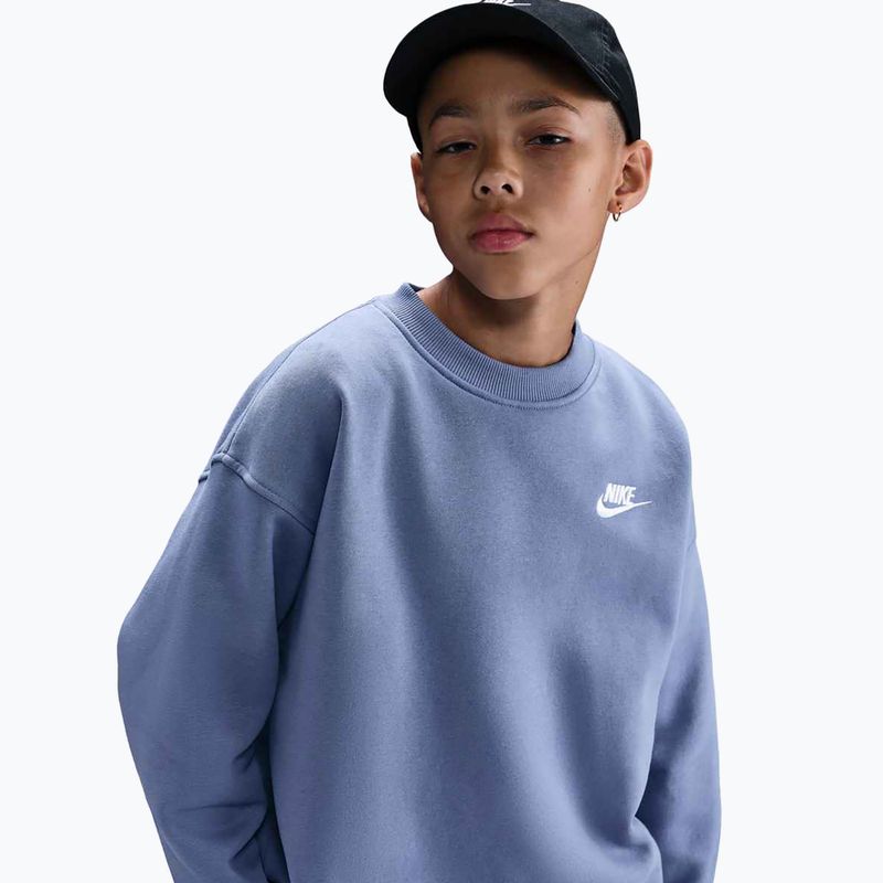 Bluza dziecięca Nike Sportswear Club Fleece world indigo/white 6