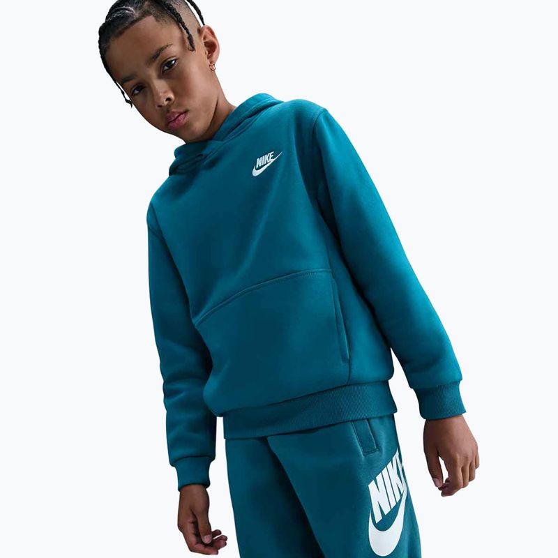 Bluza dziecięca Nike Sportswear Club Fleece green abyss/white 2