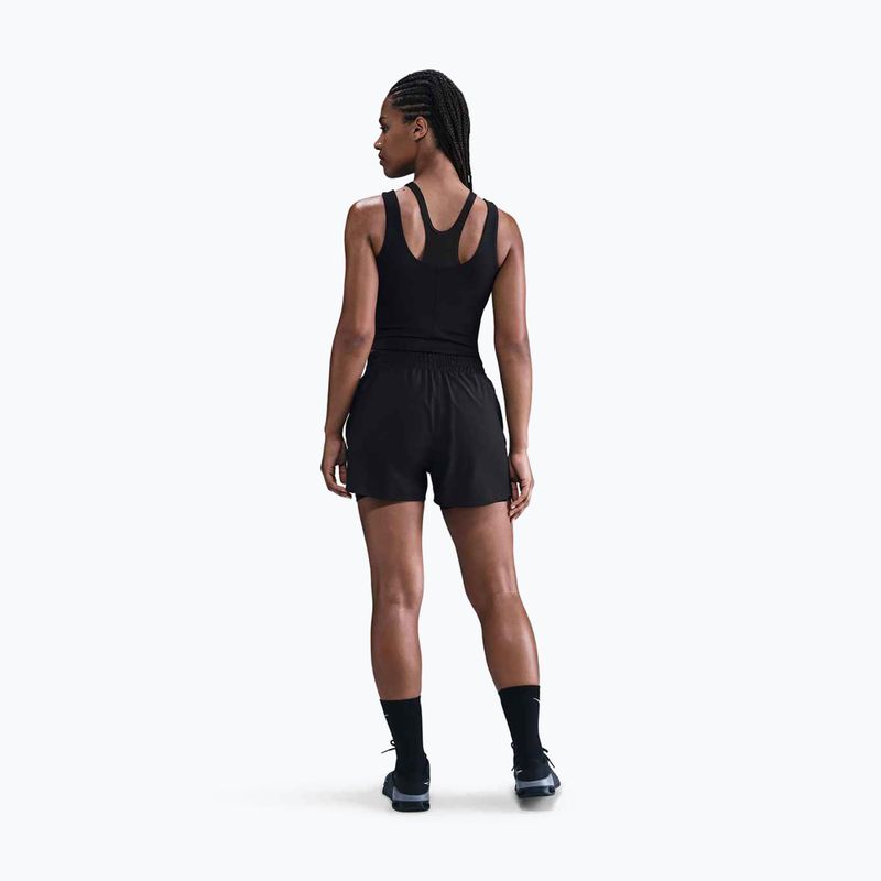 Top treningowy damski Nike One Fitted Dri-Fit Cropped Tank black/dark smoke grey 3
