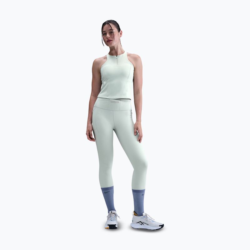 Koszulka damska Nike Trail Medium Support Sports Bra Tank Top light silver 2