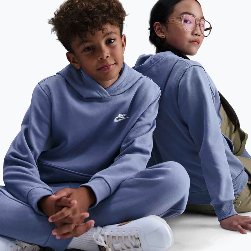 Bluza dziecięca Nike Sportswear Club Fleece world indigo/white 7