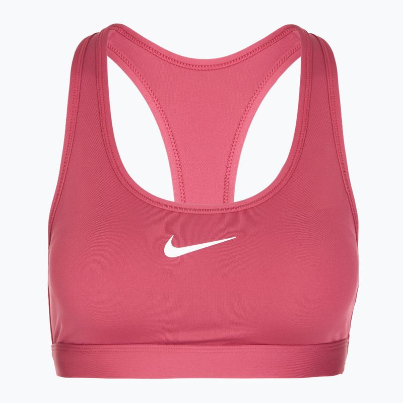 Biustonosz treningowy Nike Swoosh Medium Support sweet beet/white 6