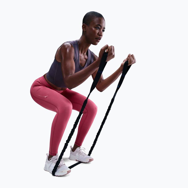 Legginsy treningowe damskie Nike Pro Mid-Rise sweet beet/white 5