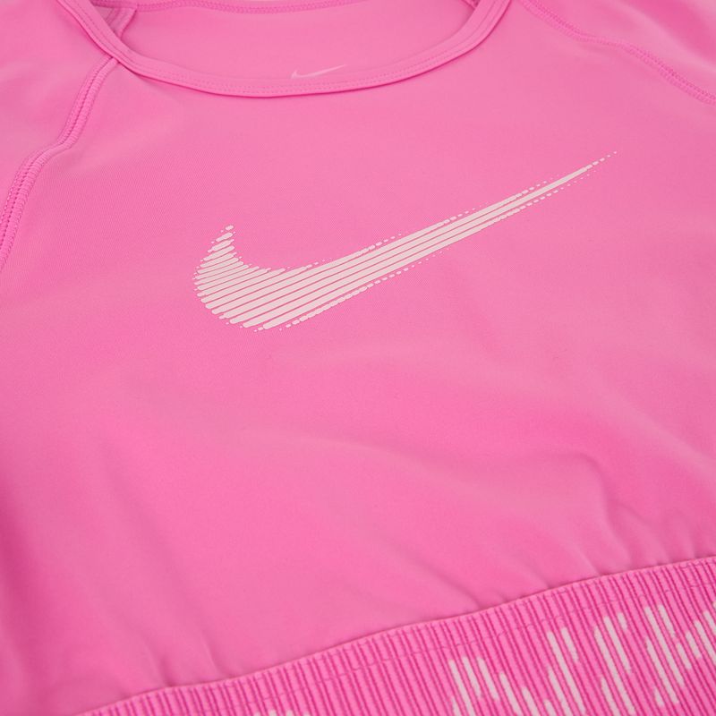 Top treningowy damski Nike Pro Dri-Fit Graphic Cropped playful pink/pink foam/white 9