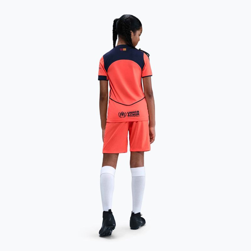 Koszulka piłkarska dziecięca Nike FC Barcelona 2025/26 Stadium Third Jr bright mango/midnight navy/midnight navy 5