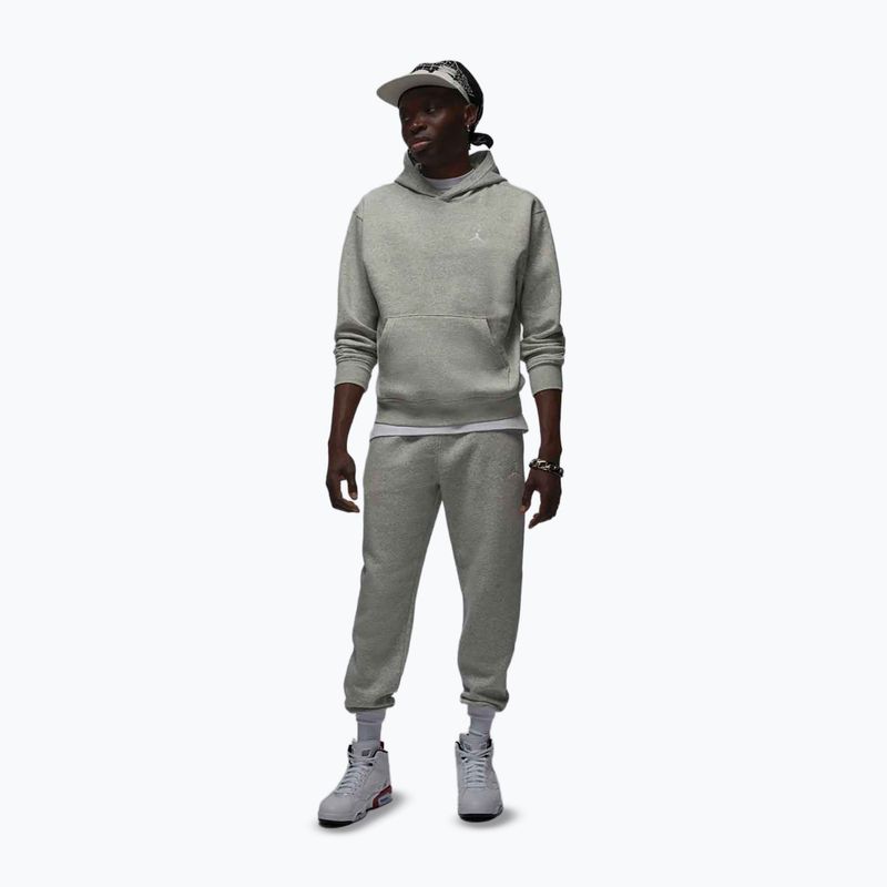 Bluza męska  Jordan Brooklyn Fleece grey heather/white 2