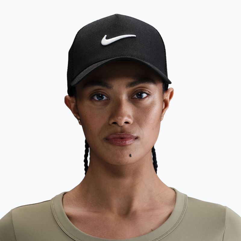 Czapka z daszkiem Nike Rise Structured Trucker black/black/white 5