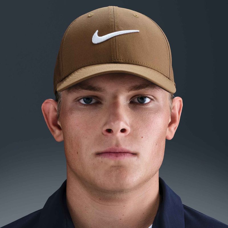 Czapka z daszkiem Nike Dri-FIT Club mosswood brown/white 7