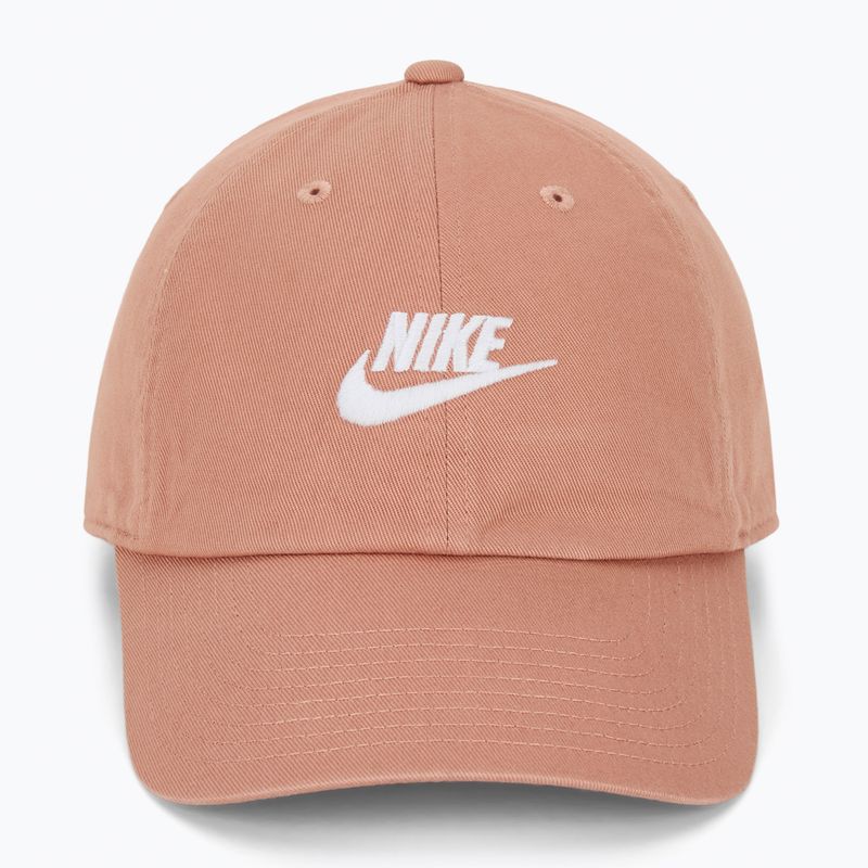 Czapka z daszkiem Nike Club Unstructured Futura Wash rose gold/white 2