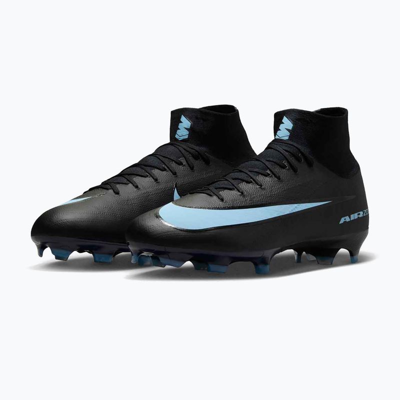 Buty piłkarskie męskie Nike Mercurial Superfly 10 Pro FG black/ice blue 3
