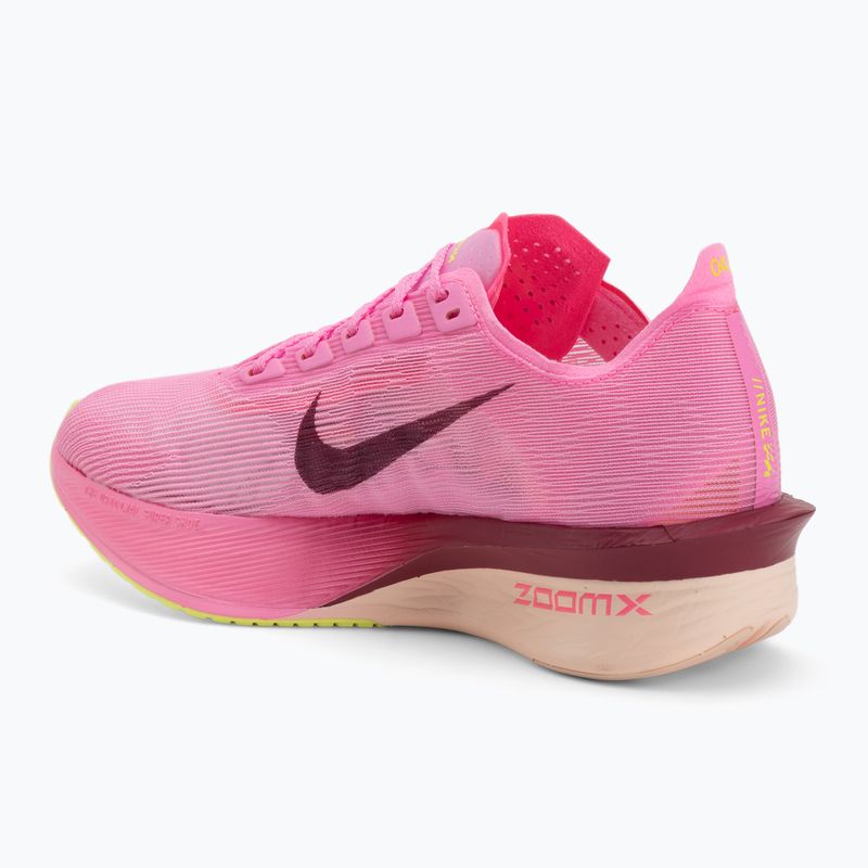 Buty do biegania damskie Nike Vaporfly 4 pink spell/hyper pink/volt ice/bordeaux 3