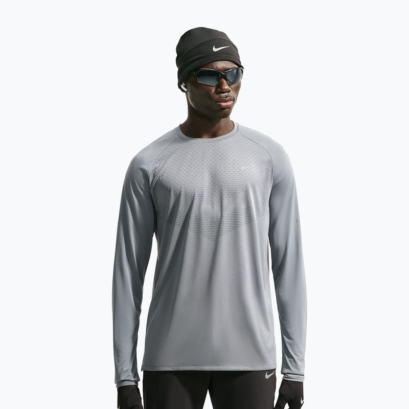 Longsleeve do biegania męski Nike Stride Dri-Fit ADV Smoke Grey