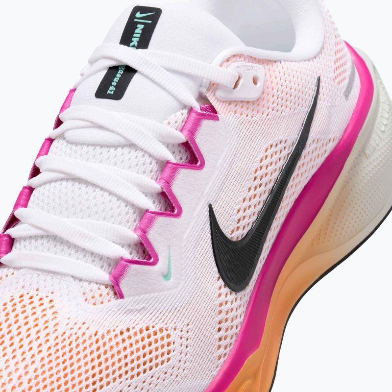 Buty do biegania damskie Nike Pegasus 41 white/fire pink/orange pulse/black 8