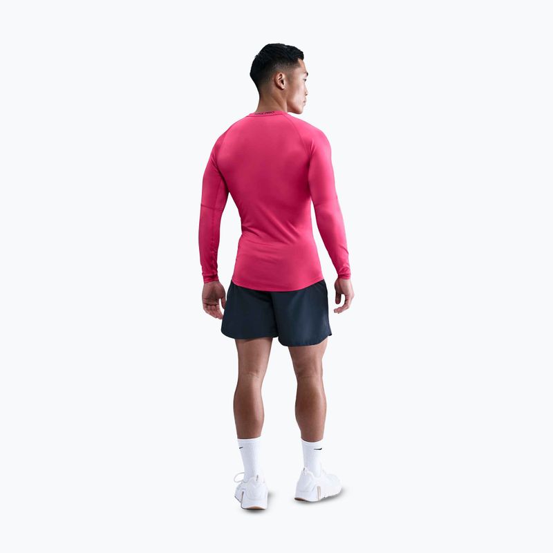 Longsleeve treningowy męski Nike Pro Dri-Fit Tight Fitness rush pink/black 3
