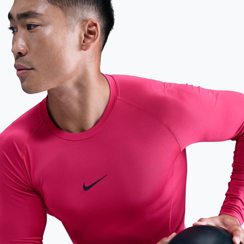 Longsleeve treningowy męski Nike Pro Dri-Fit Tight Fitness rush pink/black 6