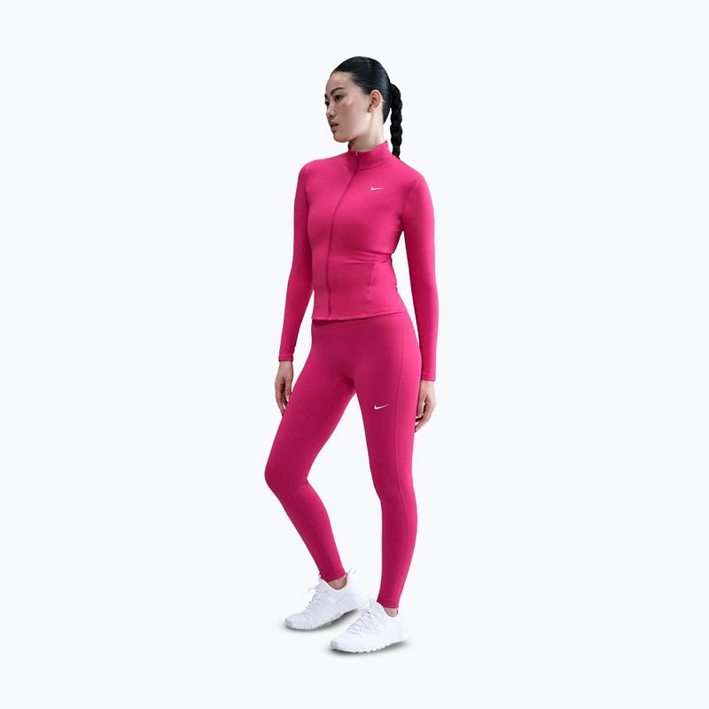 Legginsy damskie Nike One Seamless Front rush pink/white 2