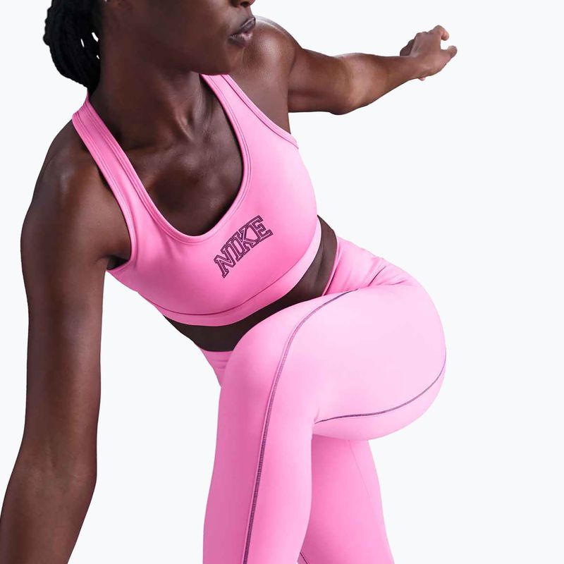 Legginsy damskie Nike One High-Waisted playful pink 4