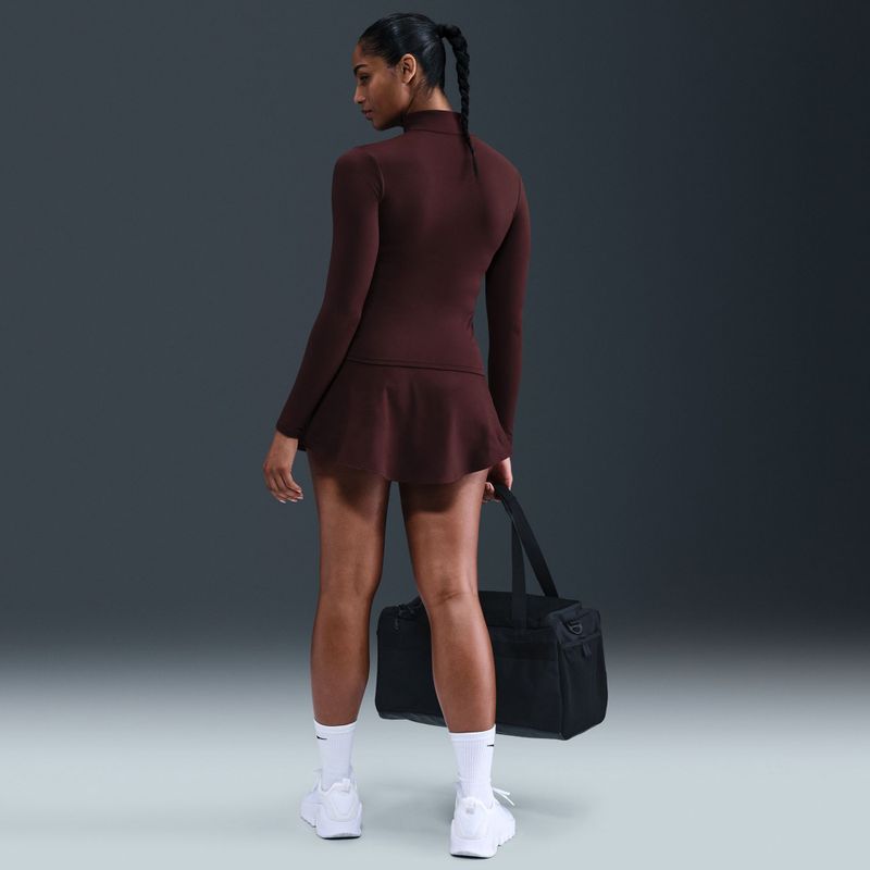 Bluza treningowa damska Nike One Fitted Dri-Fit Full-Zip burgundy crush/white 7