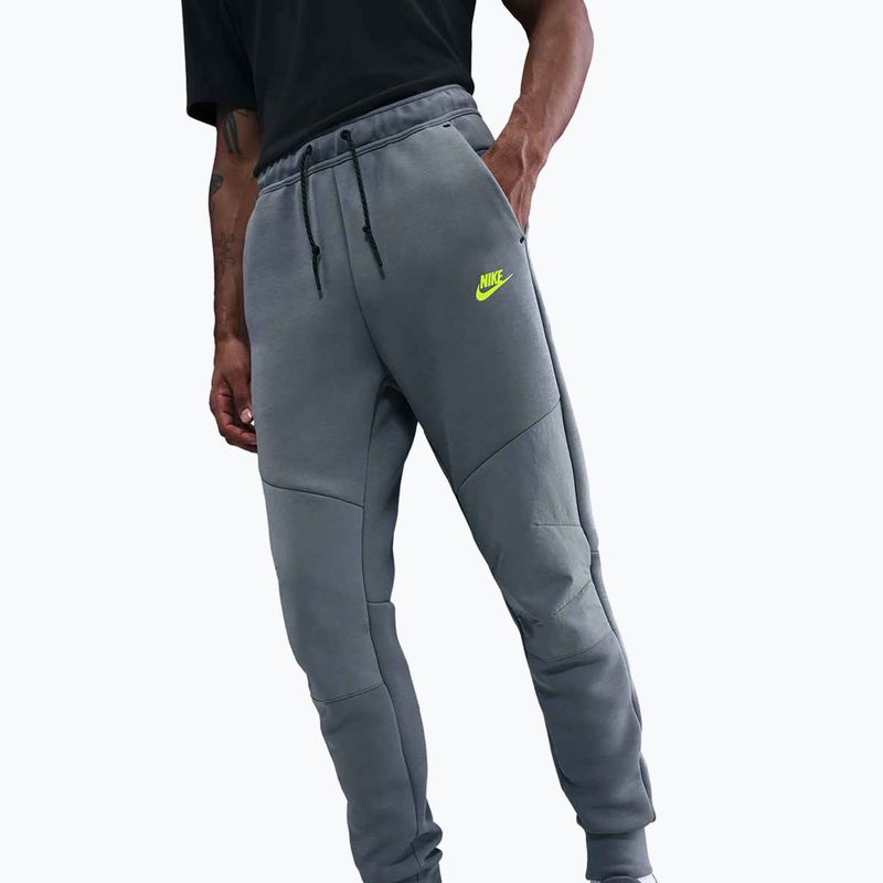 Spodnie męskie Nike Tech Joggers cool grey/cool grey/volt 3