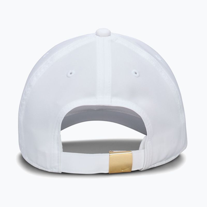 Czapka z daszkiem dziecięca Nike Dri-FIT Club white/flt gold 2
