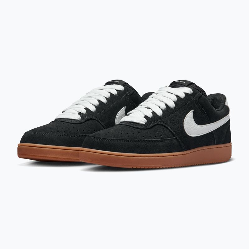 Buty męskie Nike Court Vision Low FL black/gum med brown/white 3