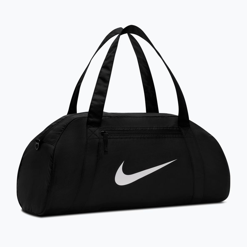 Torba treningowa damska Nike Gym Club 24 l black/black/white 2